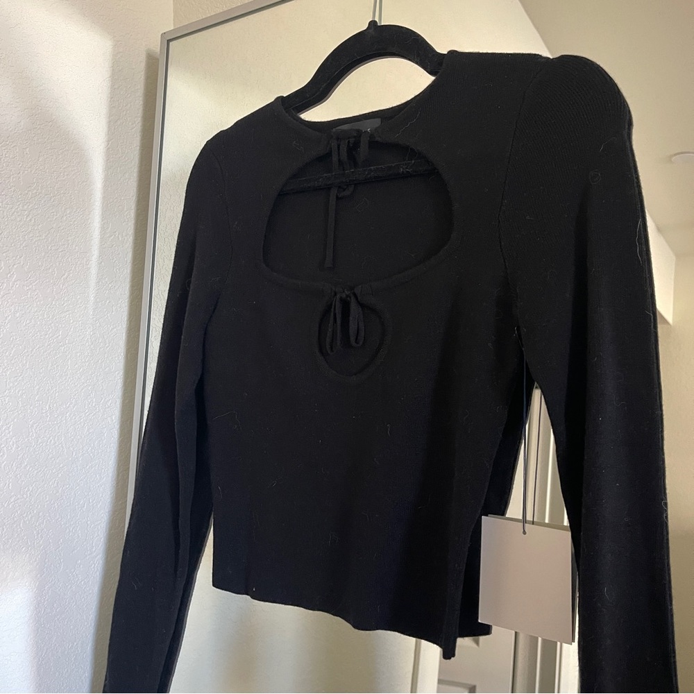 MAJORELLE Black Long Sleeve Top